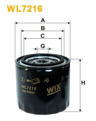 WIX FILTERS Масляный фильтр WL7216